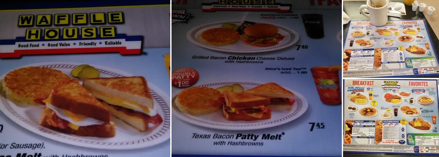 Waffle House Menu