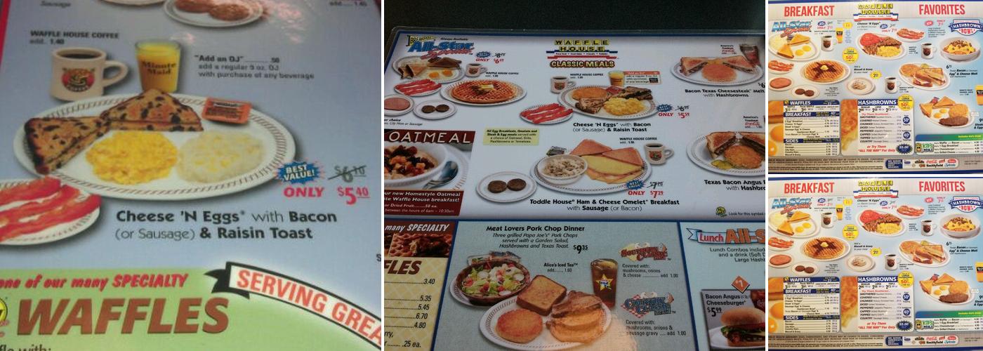 Waffle House Menu