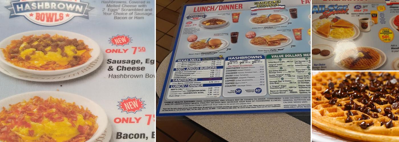 Waffle House Menu