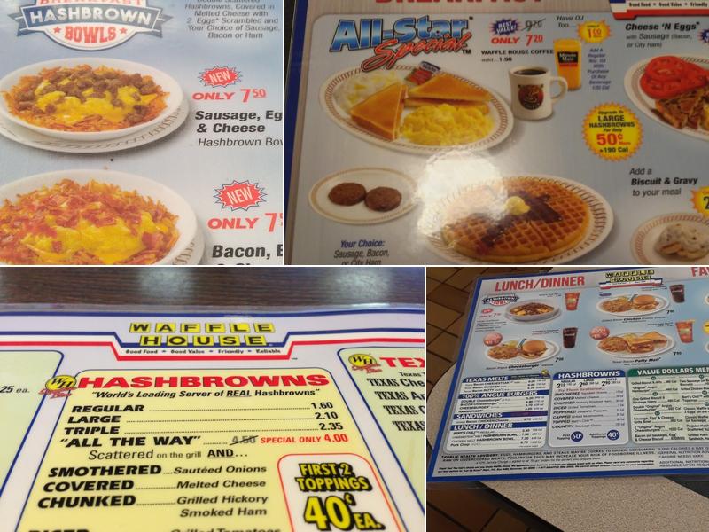 Waffle House Menu