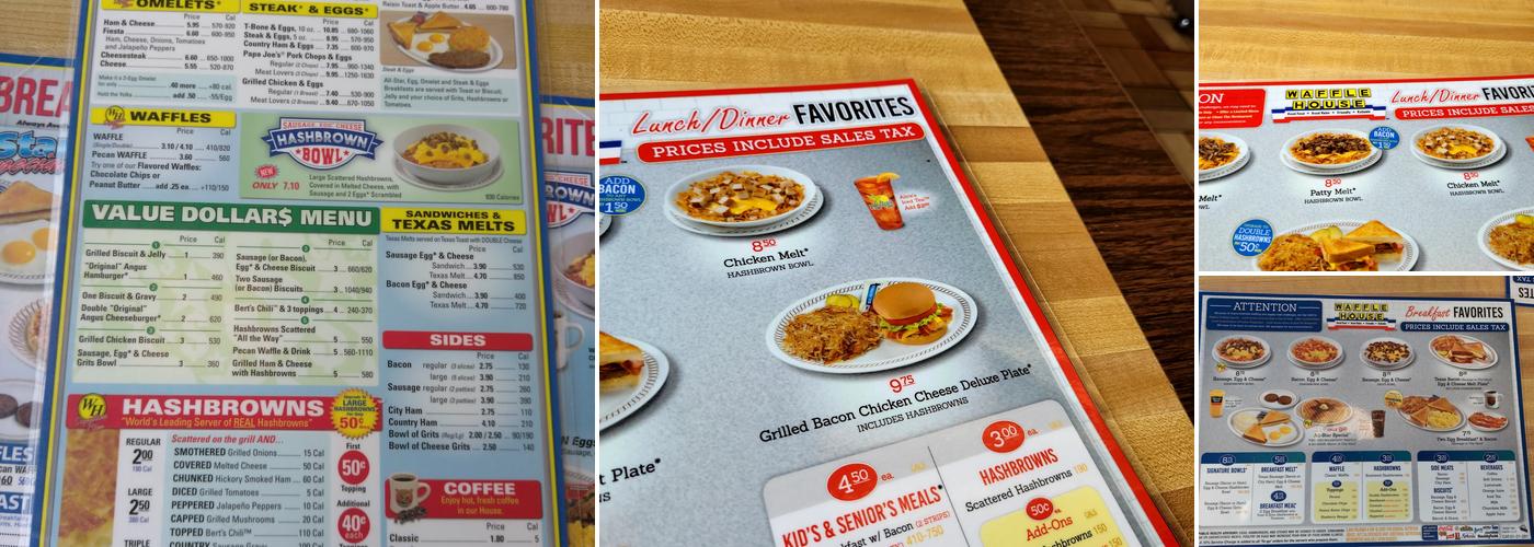 Waffle House Menu