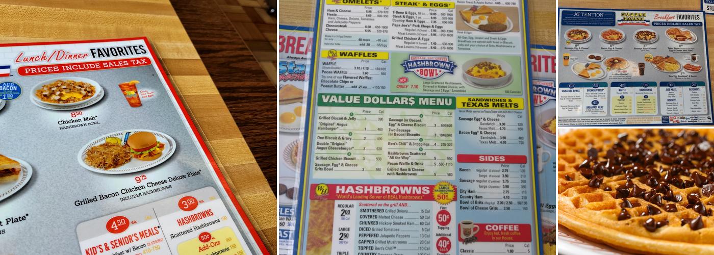 Waffle House Menu
