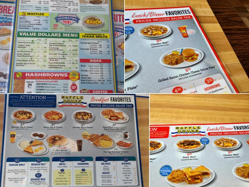 Waffle House Menu
