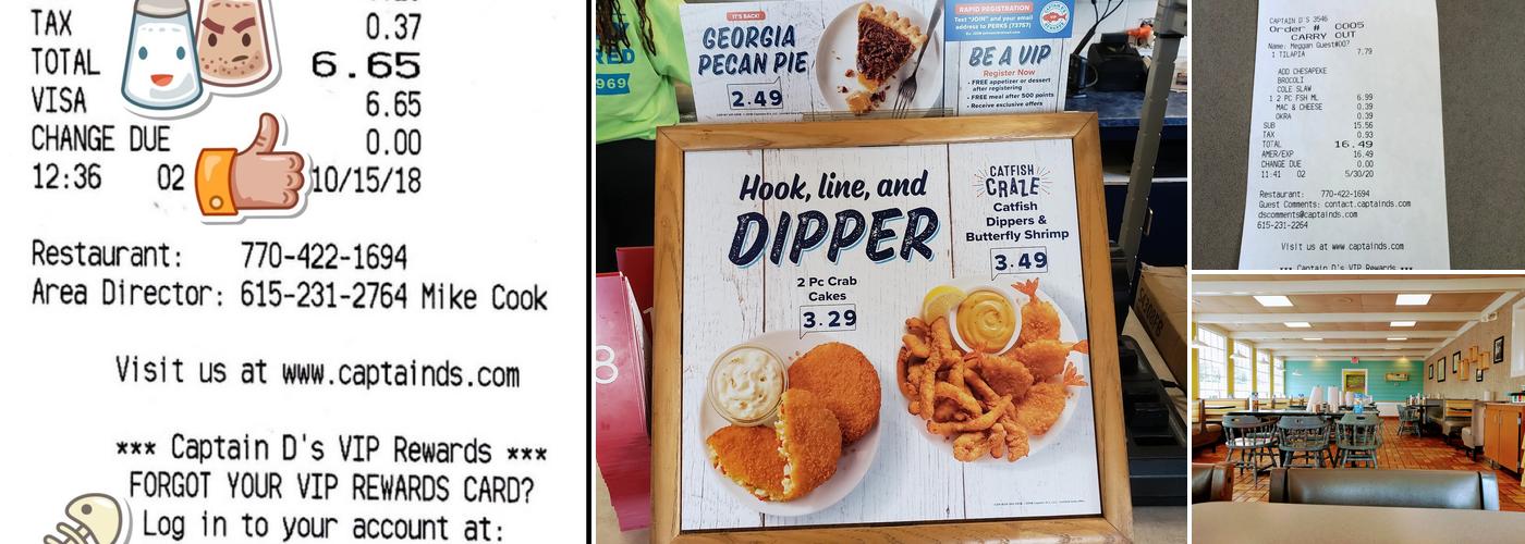Captain D's Menu
