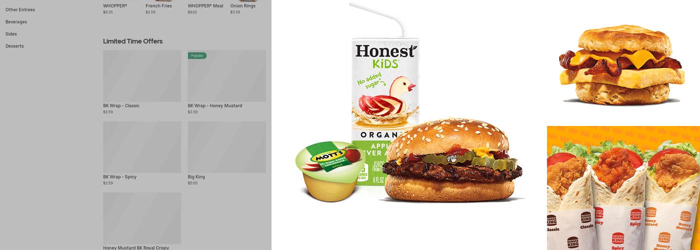 Burger King Menu