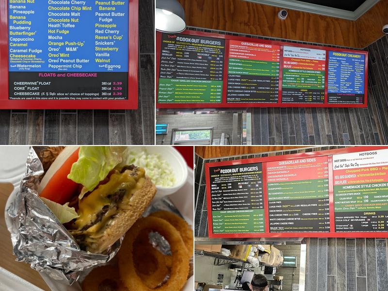 Cook Out Menu