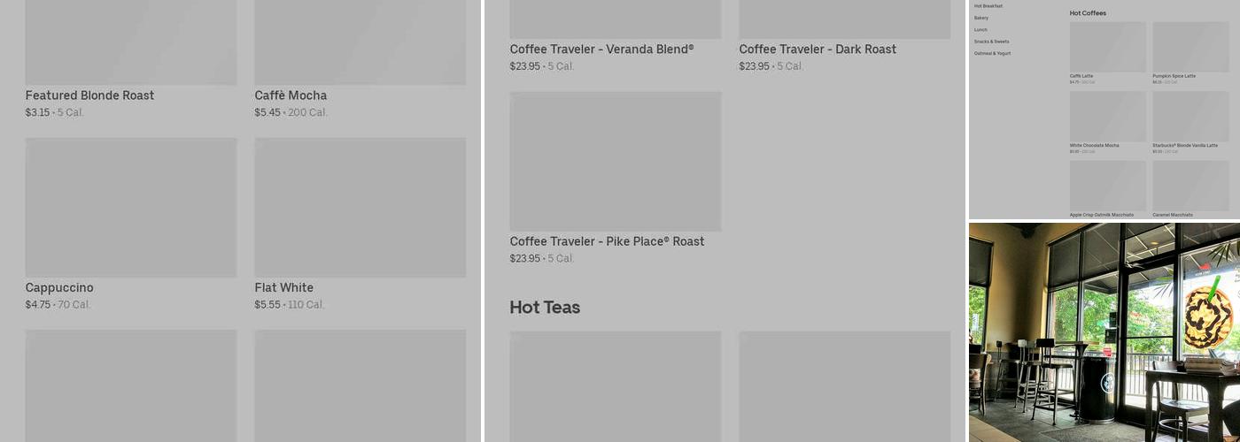 Starbucks Menu