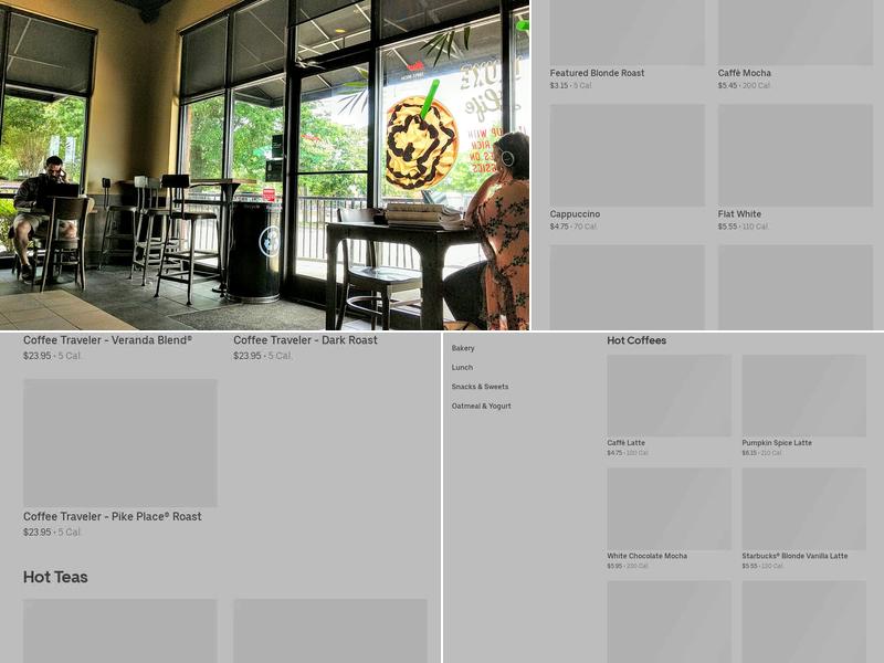 Starbucks Menu