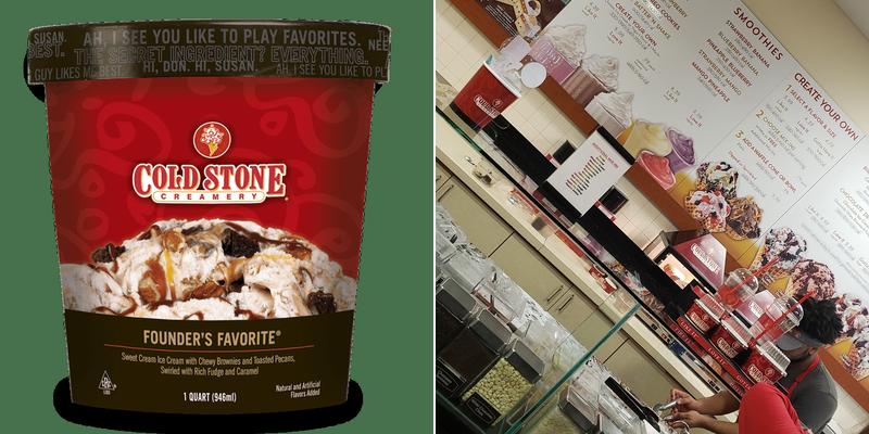 Cold Stone Creamery Menu