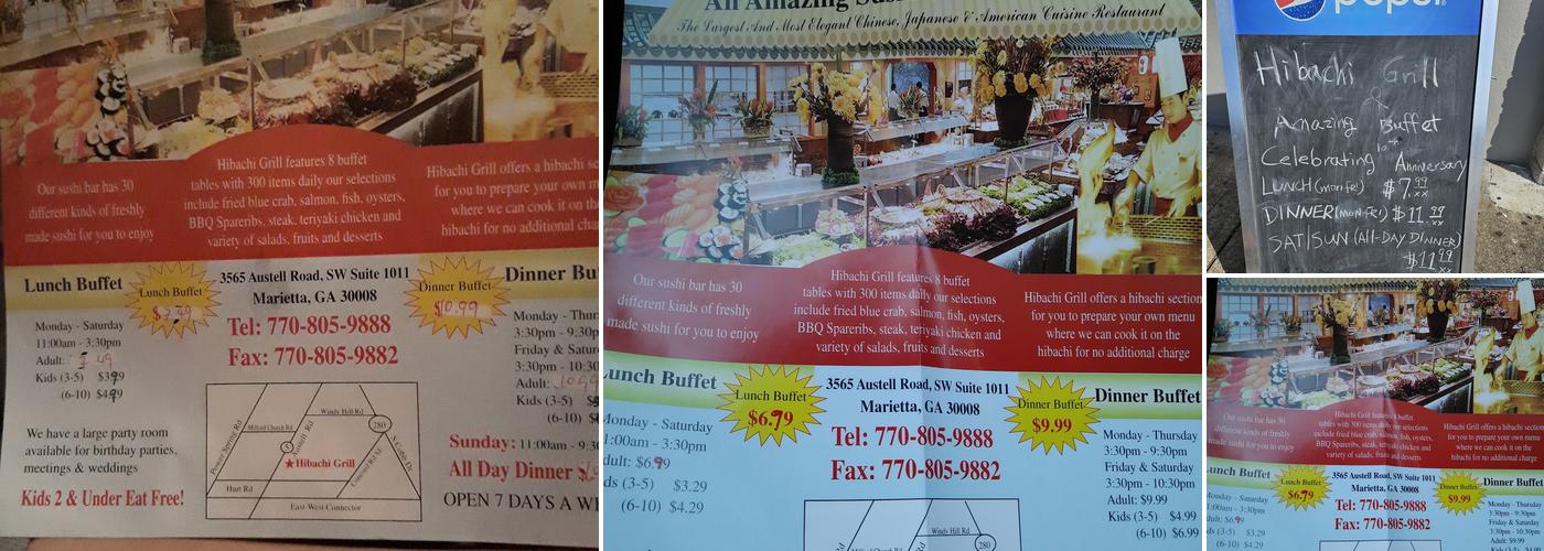 Hibachi Grill & Amazing Buffet Menu