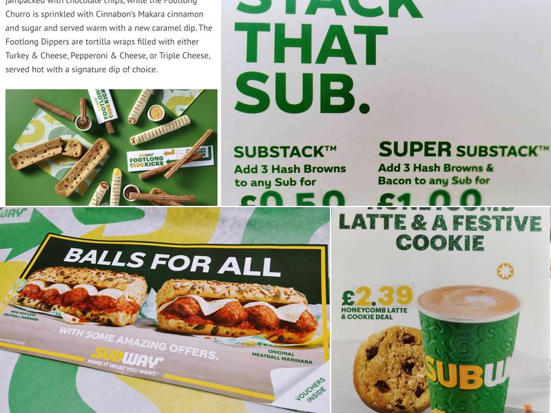 Subway Malvern Menu