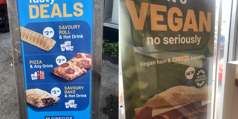 Greggs Menu