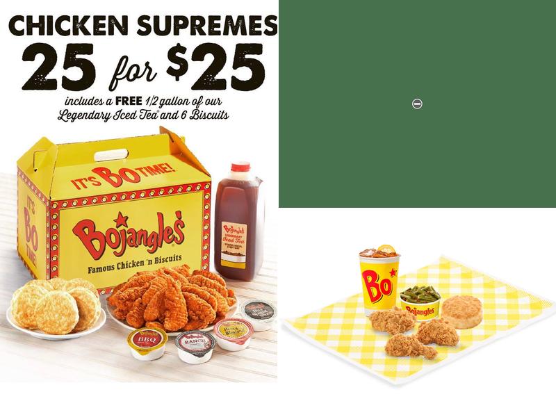 Bojangles Menu
