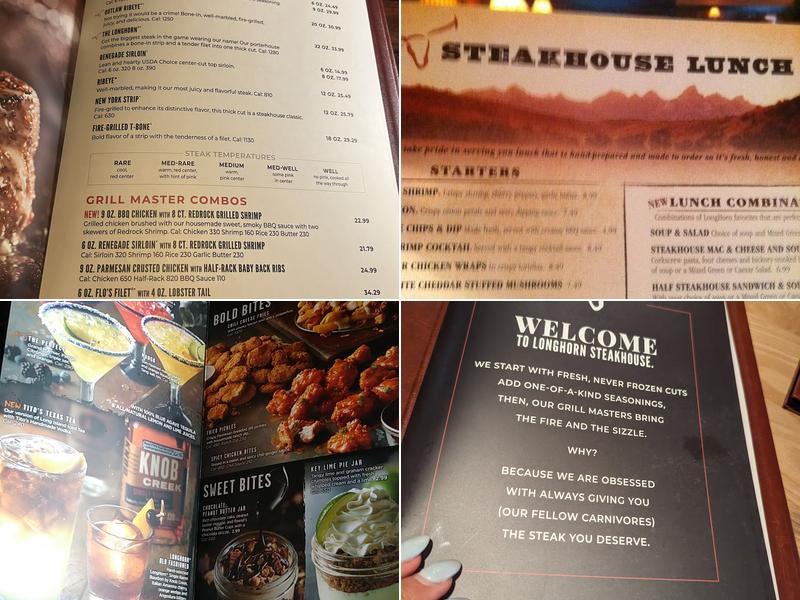 LongHorn Steakhouse Menu