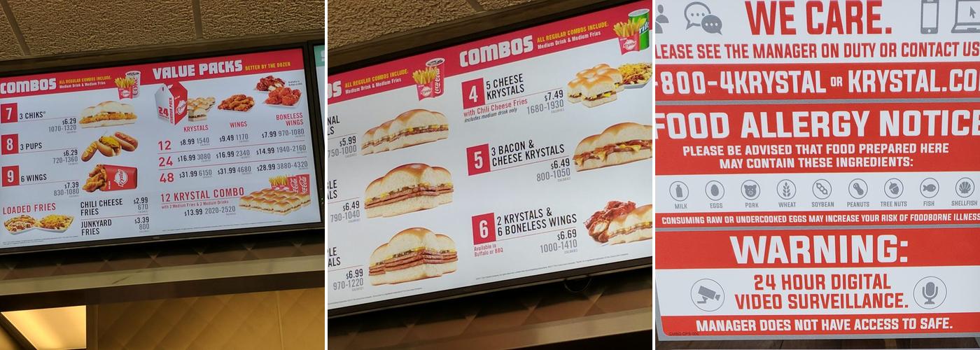Krystal Menu