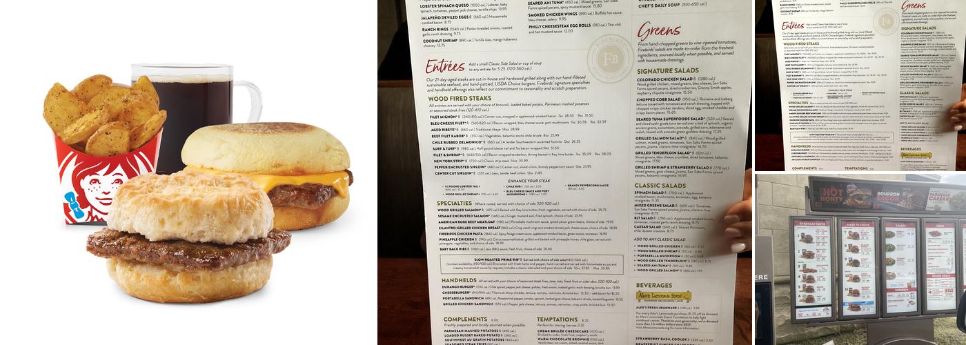 Wendy's Menu