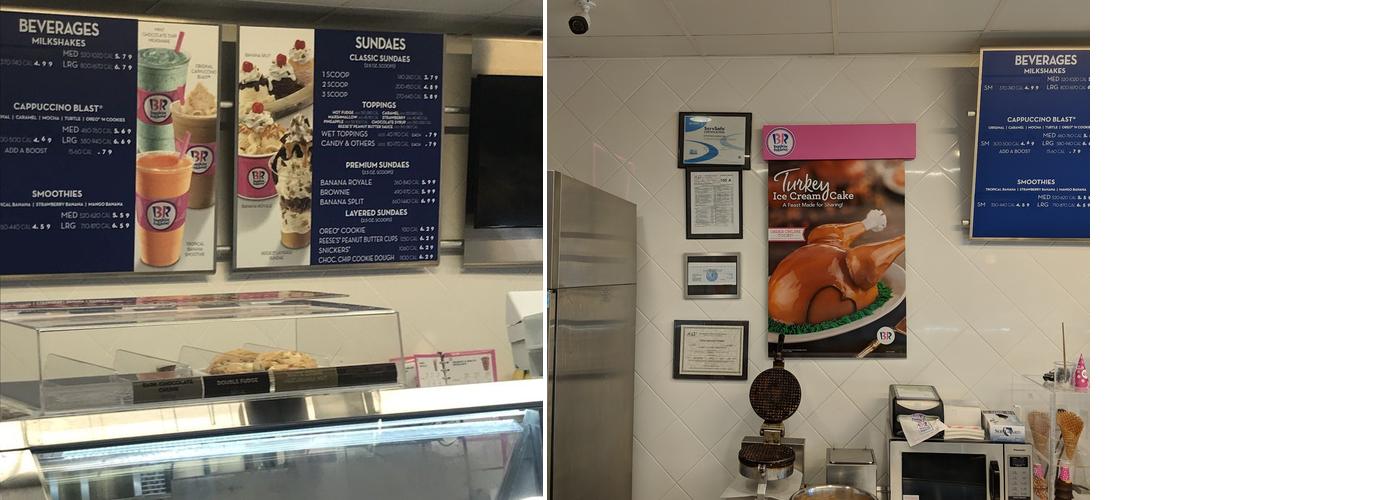 Baskin-Robbins Menu