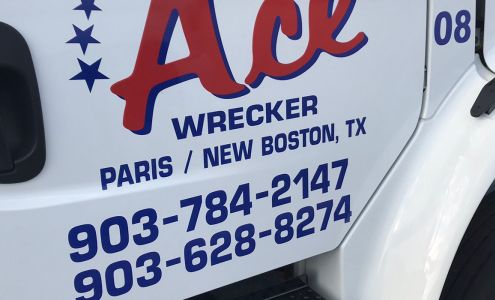 Ace Wrecker and Towing 201 E South St, New Boston Texas 75570