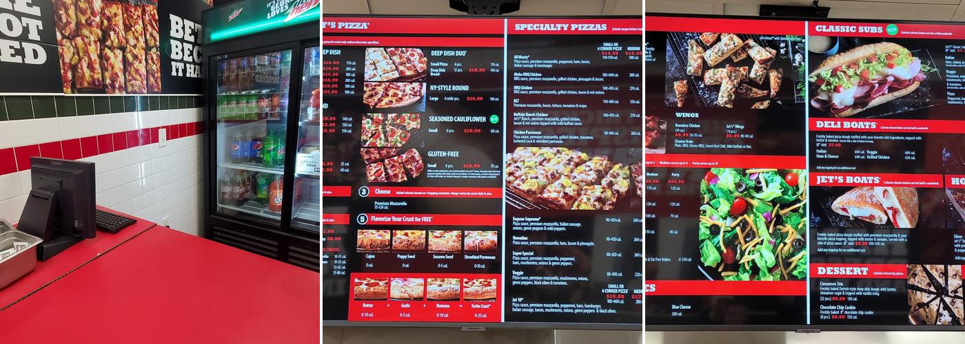 Jet's Pizza Menu