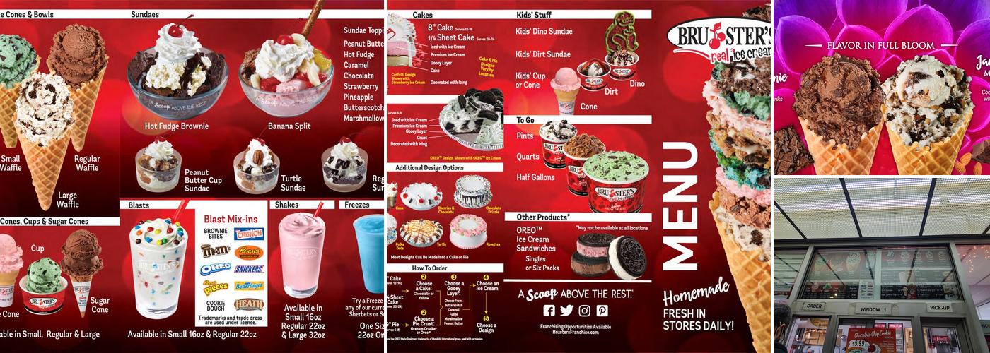 Bruster's Real Ice Cream Menu