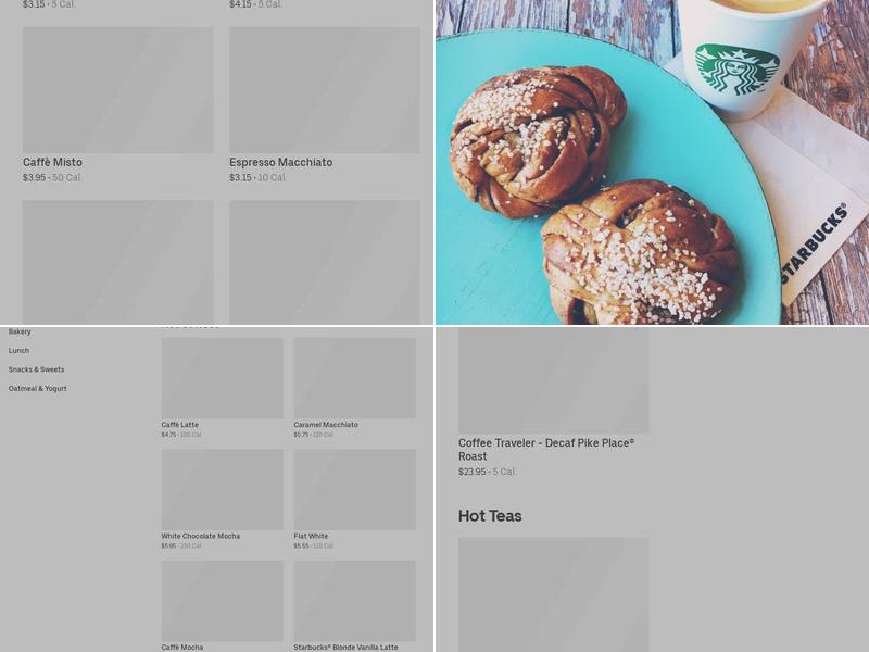 Starbucks Menu