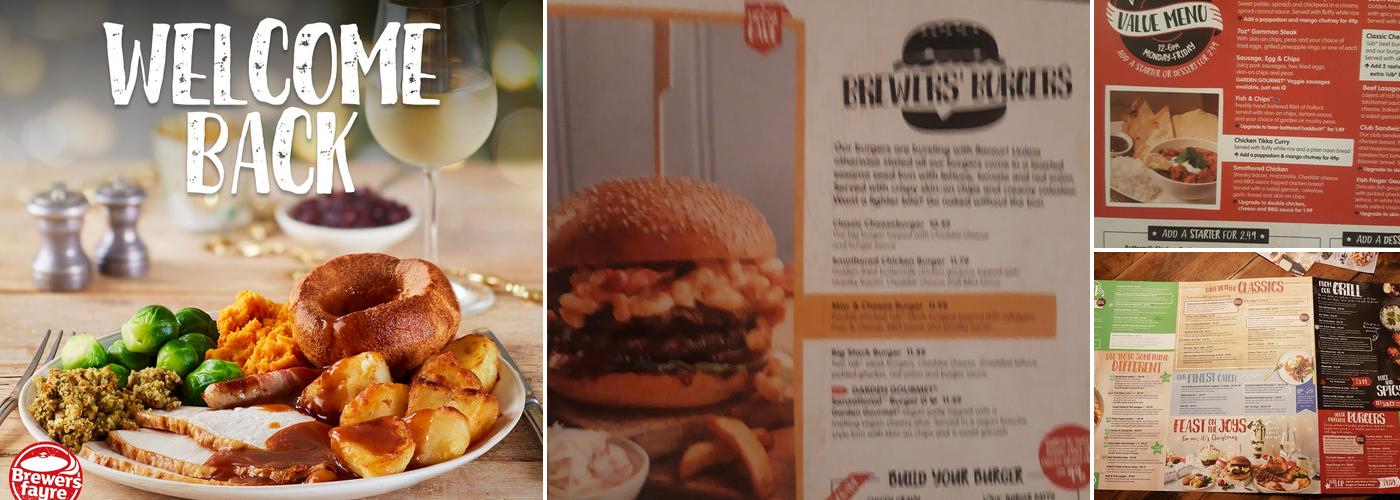 The Guild Brewers Fayre Menu