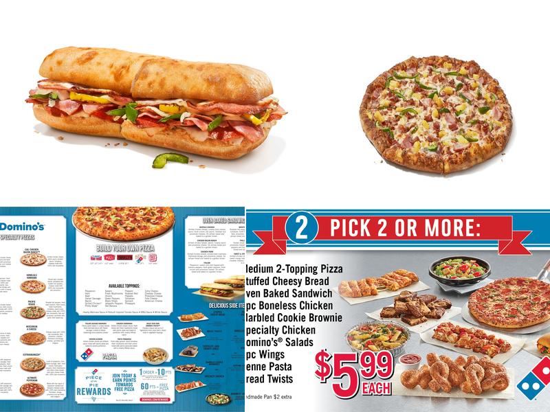 Domino's Pizza Menu