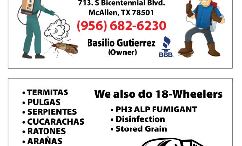 Advent Pest Solutions 713 S Bicentennial Blvd, McAllen Texas 78501