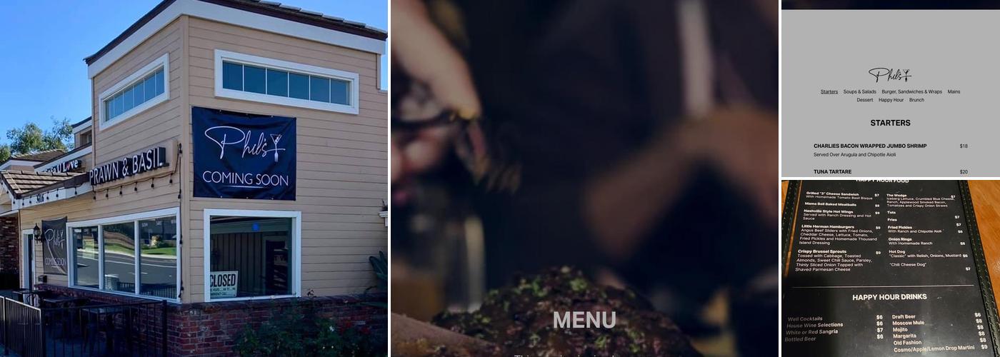 Phil’s Menu