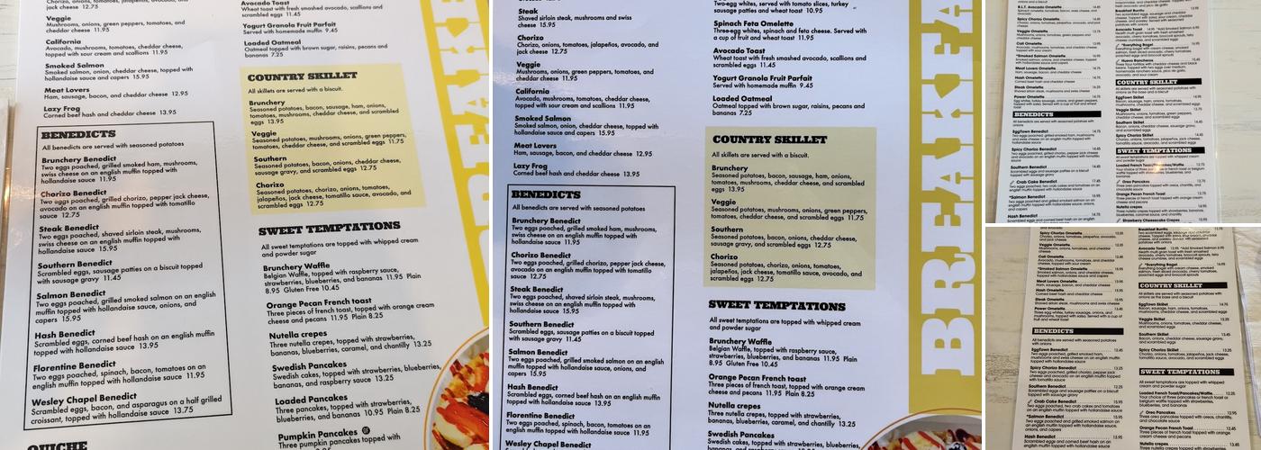 EggTown - Wesley Chapel Menu