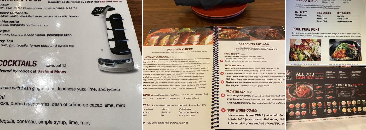 Dragonfly Kitchen Menu