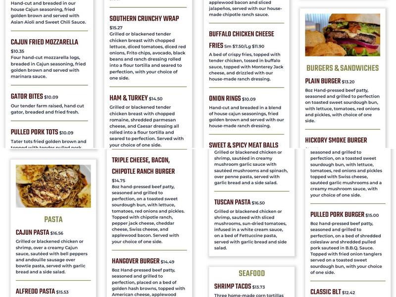 6 Klicks Cafe Menu
