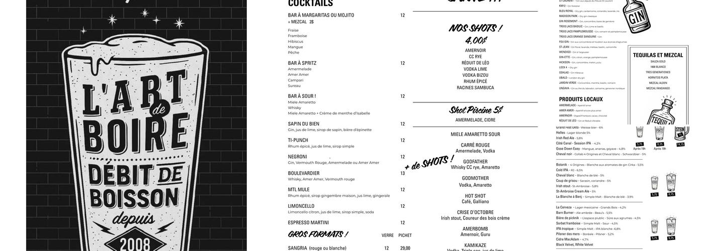 Bar Chez Baptiste Menu