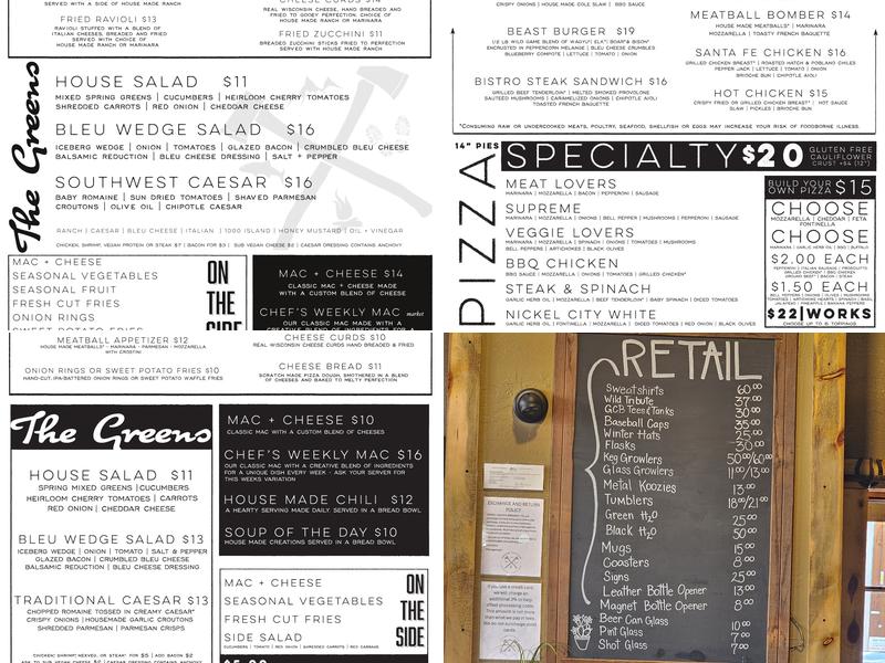 Grand Canyon Brewing +Distillery Menu