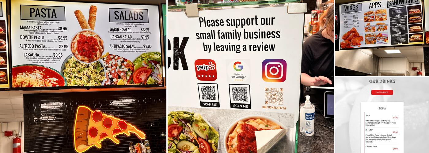 Brick Shack Pizza Menu