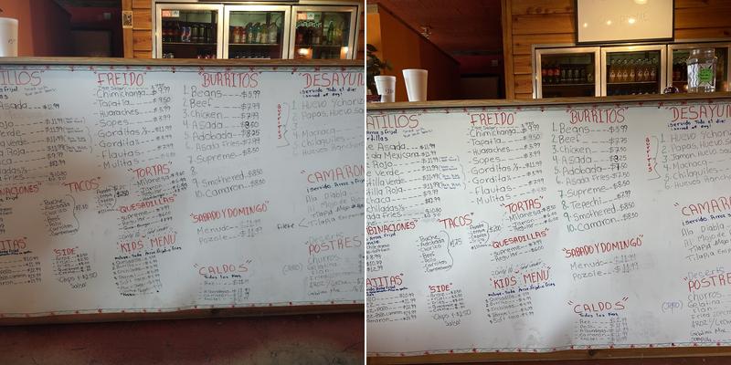 Taqueria Tepechi Menu