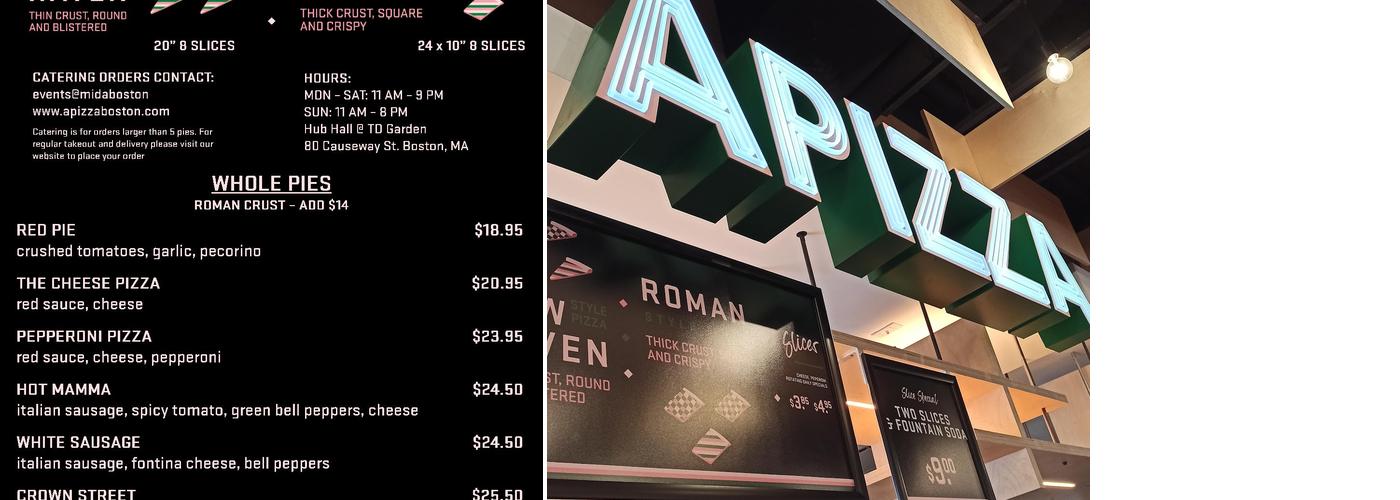 APIZZA Menu
