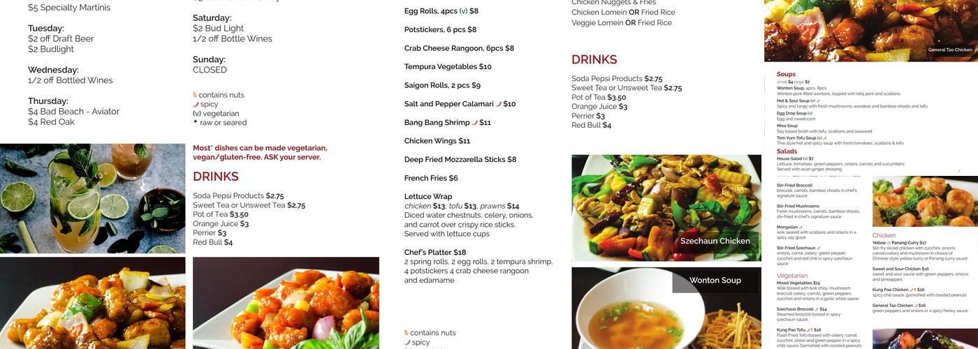 Spring Rolls Durham Menu