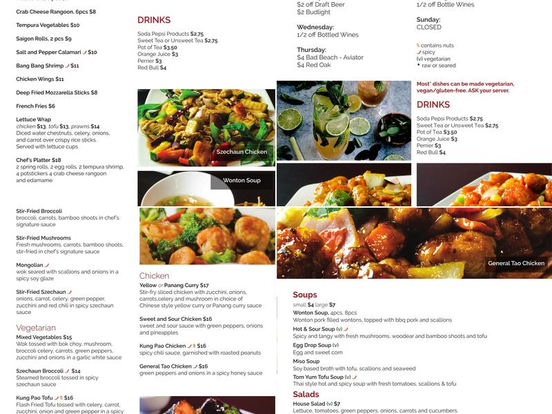 Spring Rolls Durham Menu