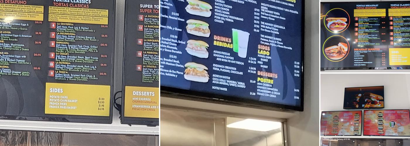 Don tortas Menu