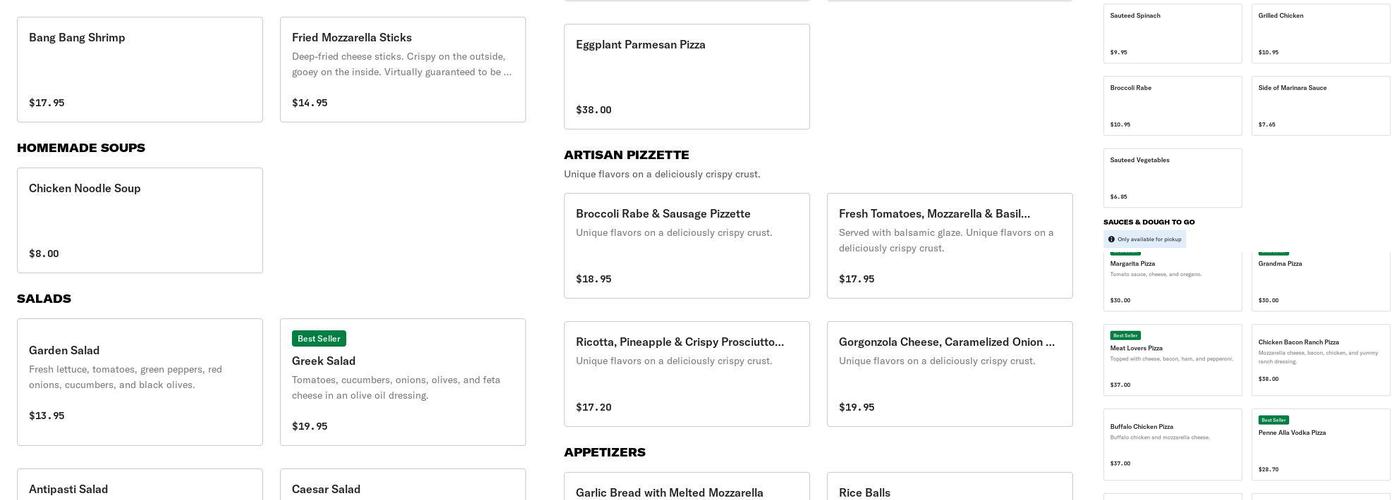 718 Slice Pizzeria Menu