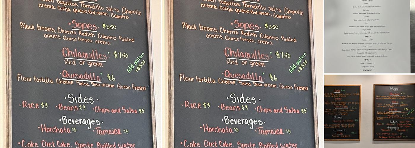Tacologia Menu