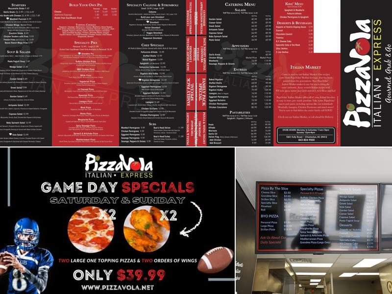 PizzaVola Express Menu