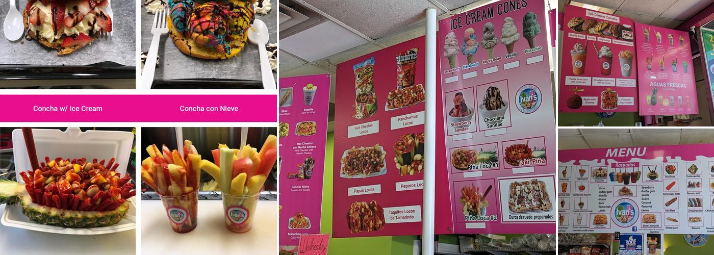 Ivan's Ice Cream & Snowies Menu