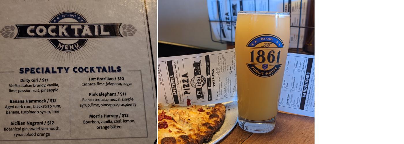 1861 Public House Menu