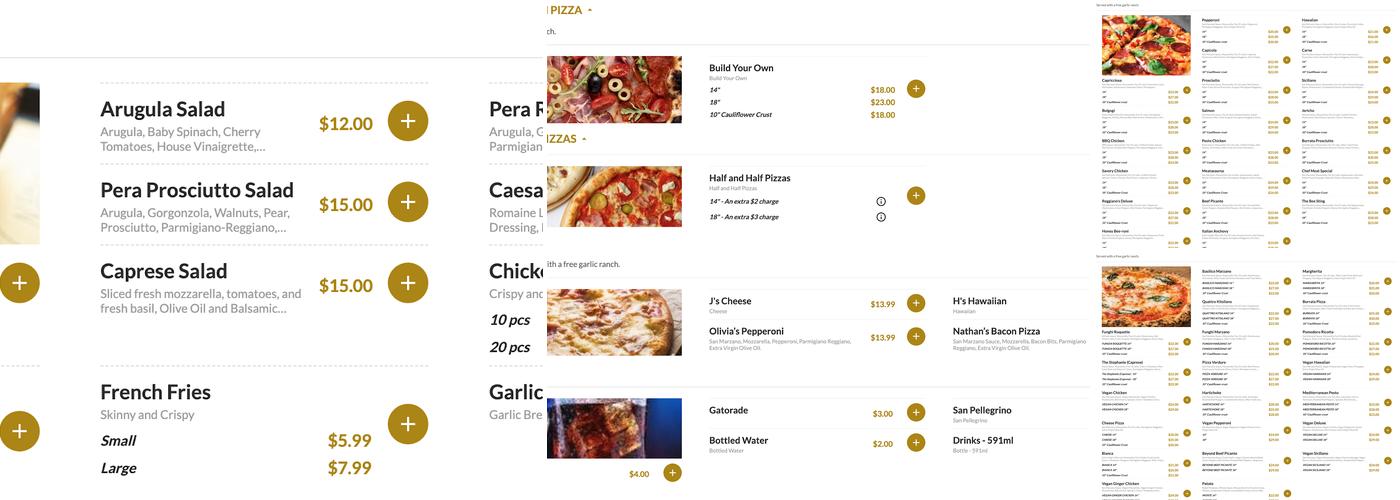 Reggiano's Pizza Menu