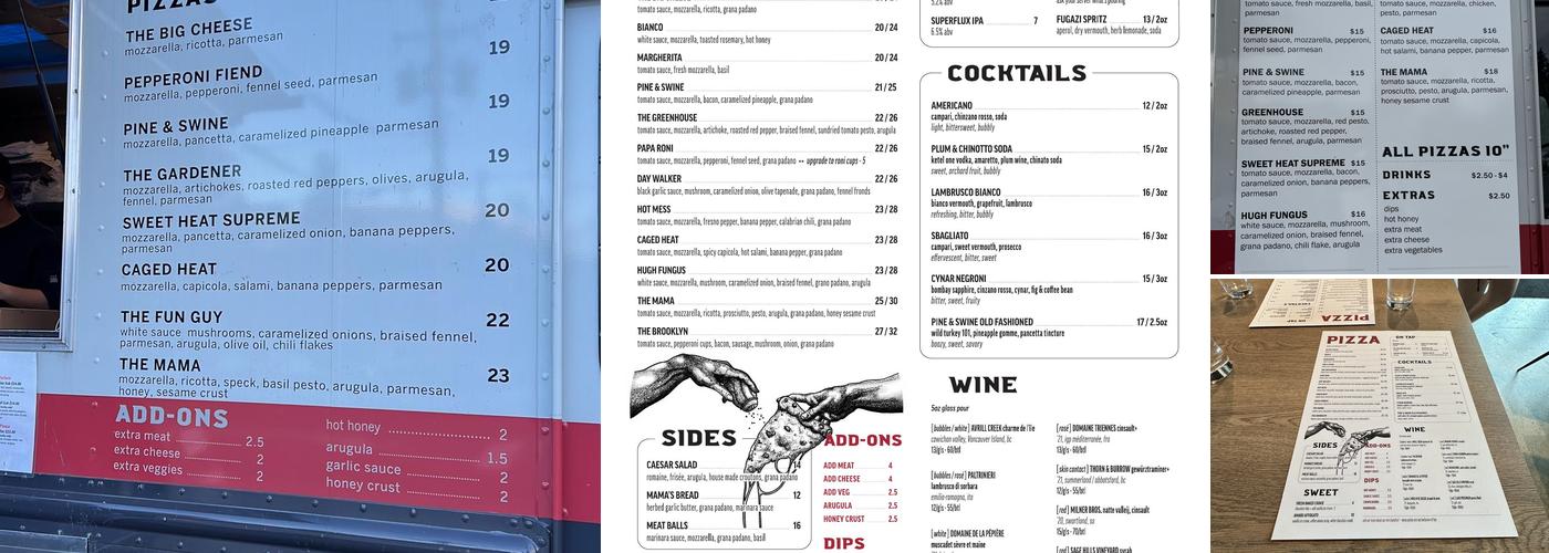 Mama Said Pizza Co. Menu