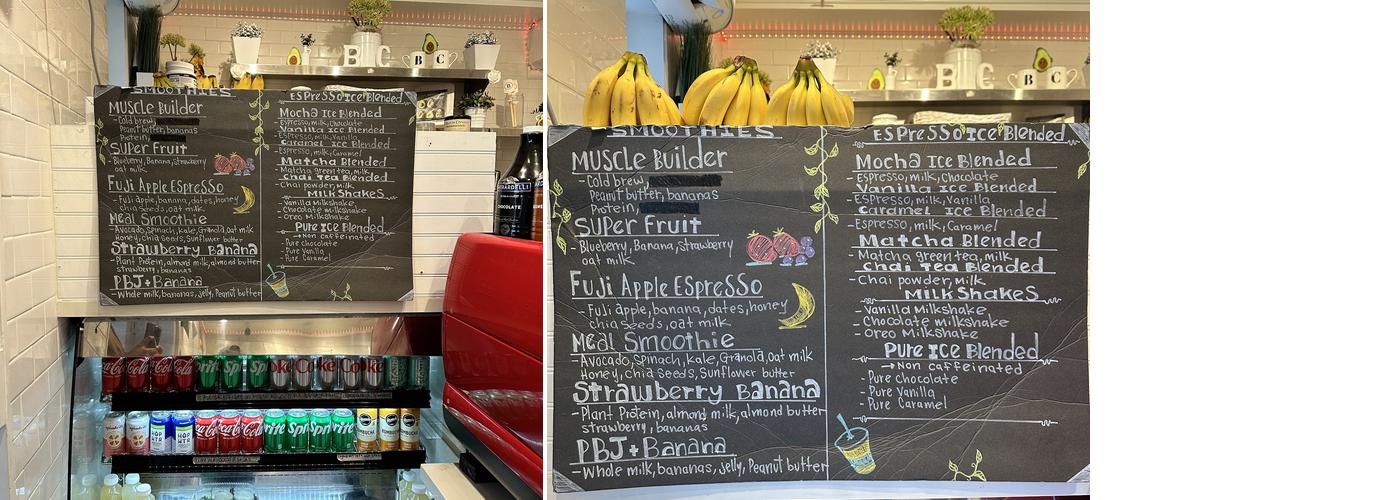 BHC Menu