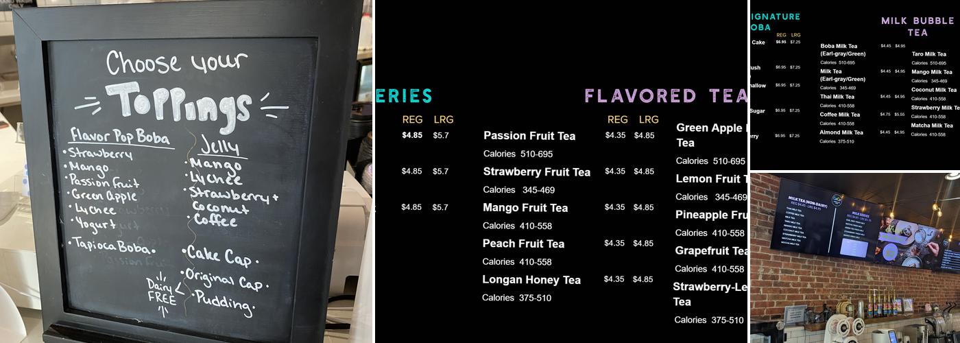 CeCe Bubble Tea Café Menu