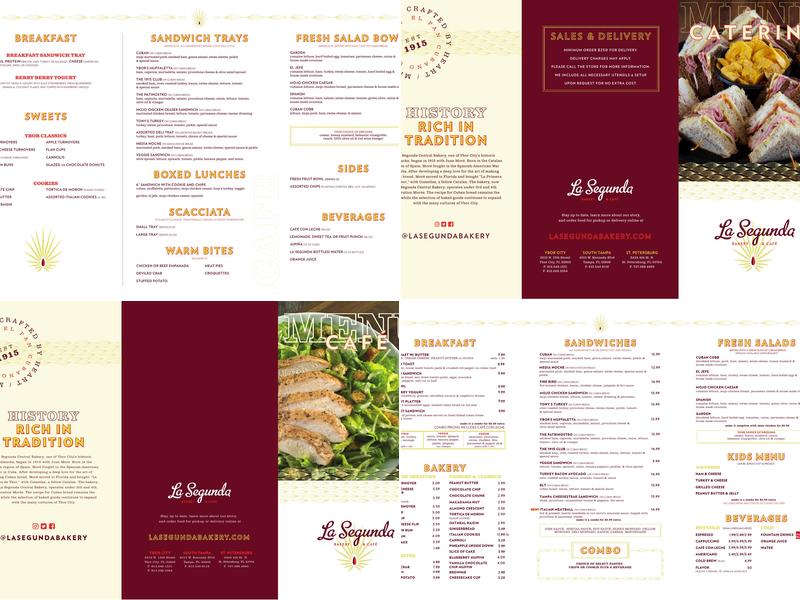 La Segunda St. Petersburg Menu